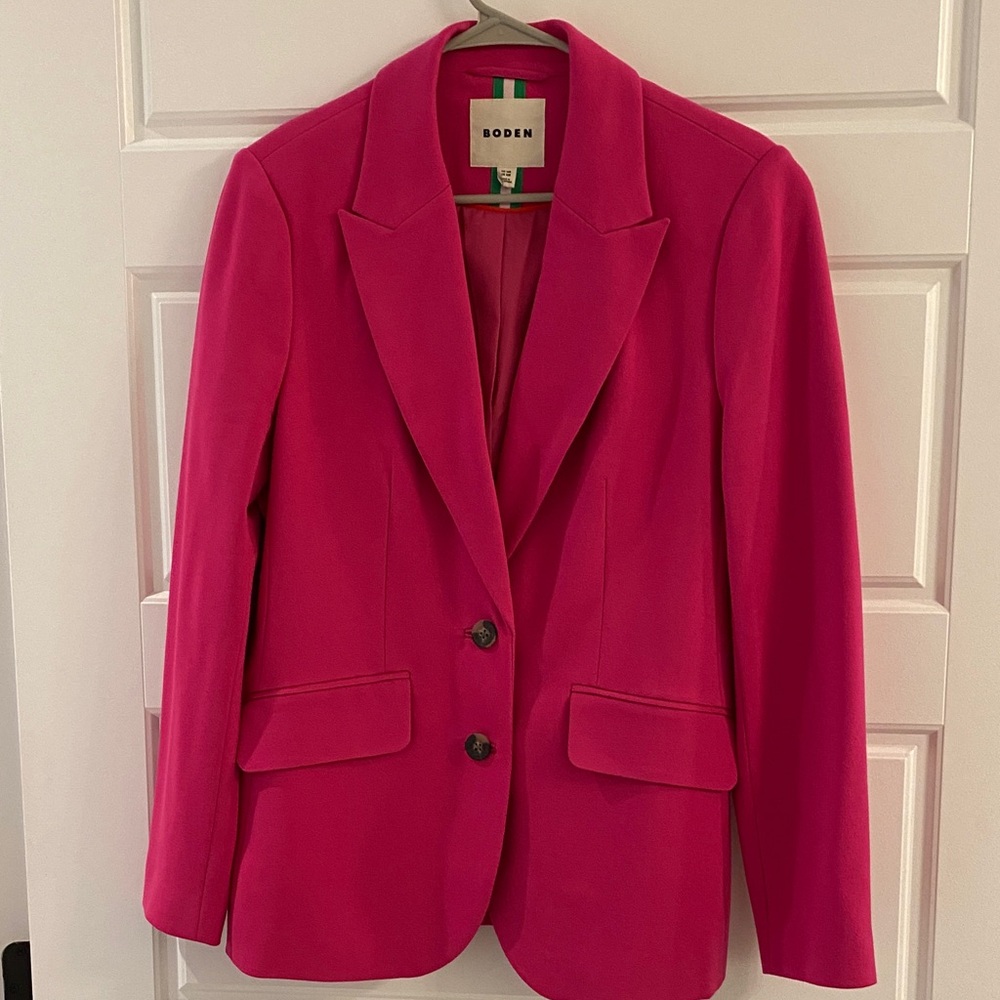 Boden Women's Marylebone Pink Peony Ponte Blazer